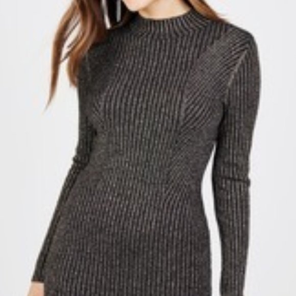 BCBG Sparkle Rib Sweater Dress - Picture 3 of 4
